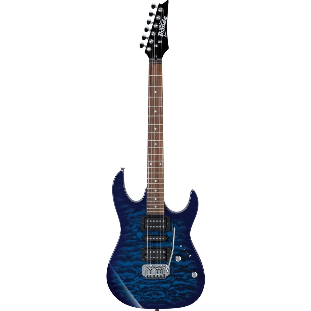 Guitarra Eléctrica Ibanez Grx70Qa Rg Gio Series Transparent Blue Burst 1161492-REG Guitarra Eléctrica Ibanez Grx70Qa Rg Gio Series Transparent Blue Burst 1161492-REG