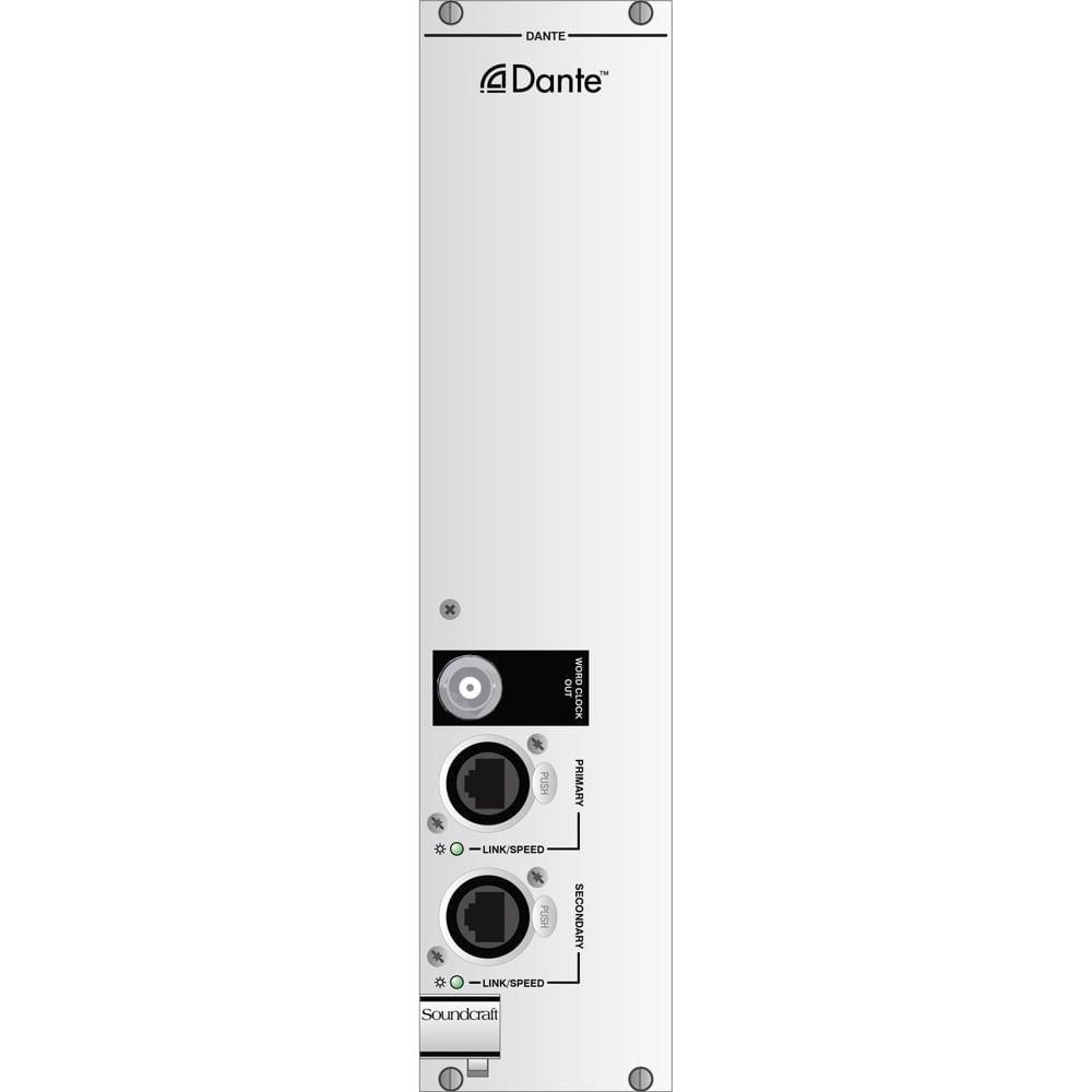Tarjeta de Opción Dante Soundcraft Vi para Vi Stagebox (6 RU) - Conexión a Red Dante, 64 x 64 I/O Da 1432611-REG Tarjeta de Opción Dante Soundcraft Vi para Vi Stagebox (6 RU) - Conexión a Red Dante, 64 x 64 I/O Da 1432611-REG