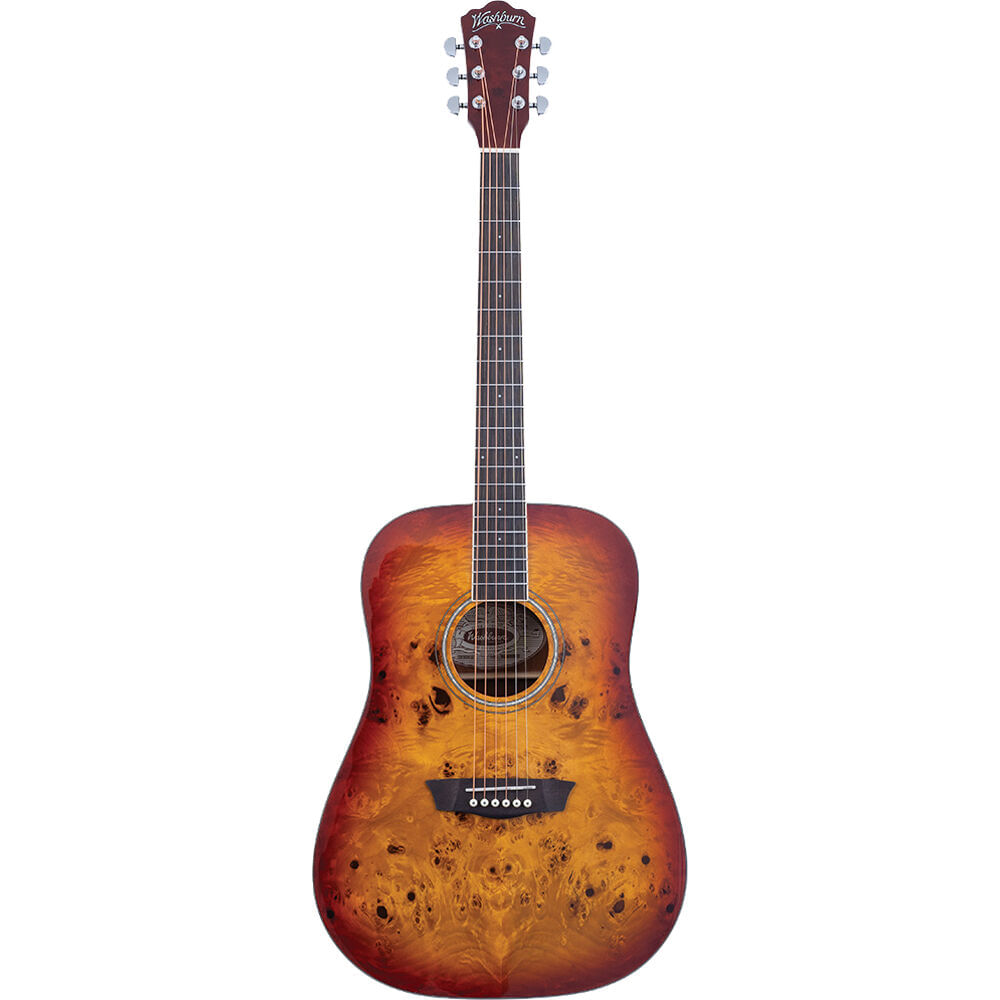 Guitarra Acústica Dreadnought Washburn Deep Forest Burl D (Desvanecimiento Ámbar) - Cuerpo Dreadnoug 1727499-REG Guitarra Acústica Dreadnought Washburn Deep Forest Burl D (Desvanecimiento Ámbar) - Cuerpo Dreadnoug 1727499-REG