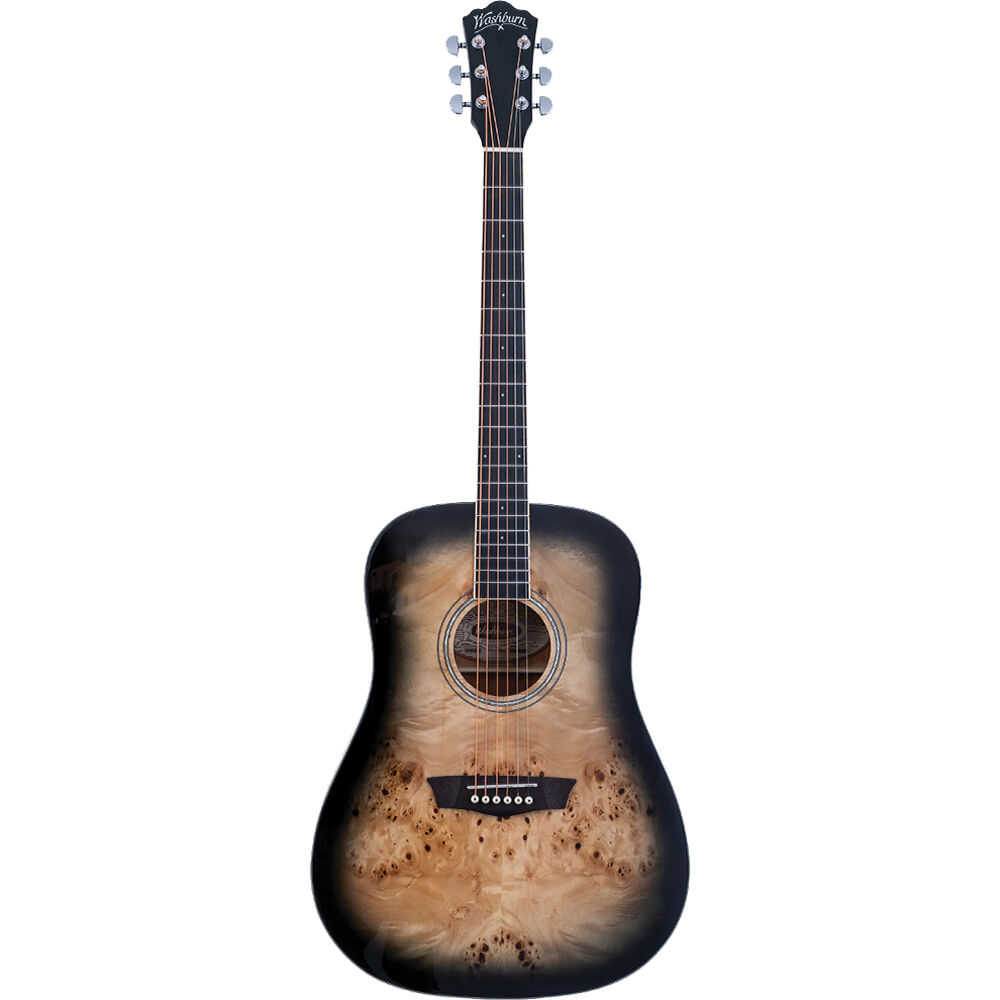Guitarra Acústica Dreadnought Washburn Deep Forest Burl D (Desvanecimiento Negro) - Cuerpo Dreadnoug 1727500-REG Guitarra Acústica Dreadnought Washburn Deep Forest Burl D (Desvanecimiento Negro) - Cuerpo Dreadnoug 1727500-REG