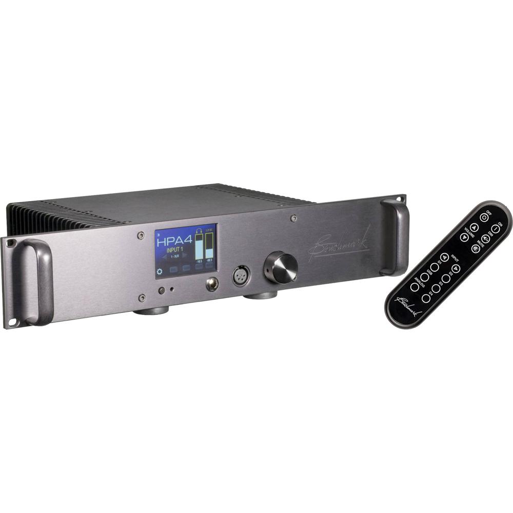 Amplificador de Auriculares/ Línea de Referencia Benchmark HPA4 Rackmount con Control Remoto (Plata)