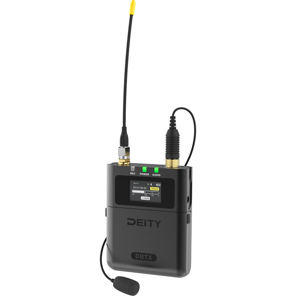 Deity Microphones Theos DBTX Transmisor Inalámbrico Digital Bodypack con Micrófono Lavalier Omni (55 1779376-REG Deity Microphones Theos DBTX Transmisor Inalámbrico Digital Bodypack con Micrófono Lavalier Omni (55 1779376-REG