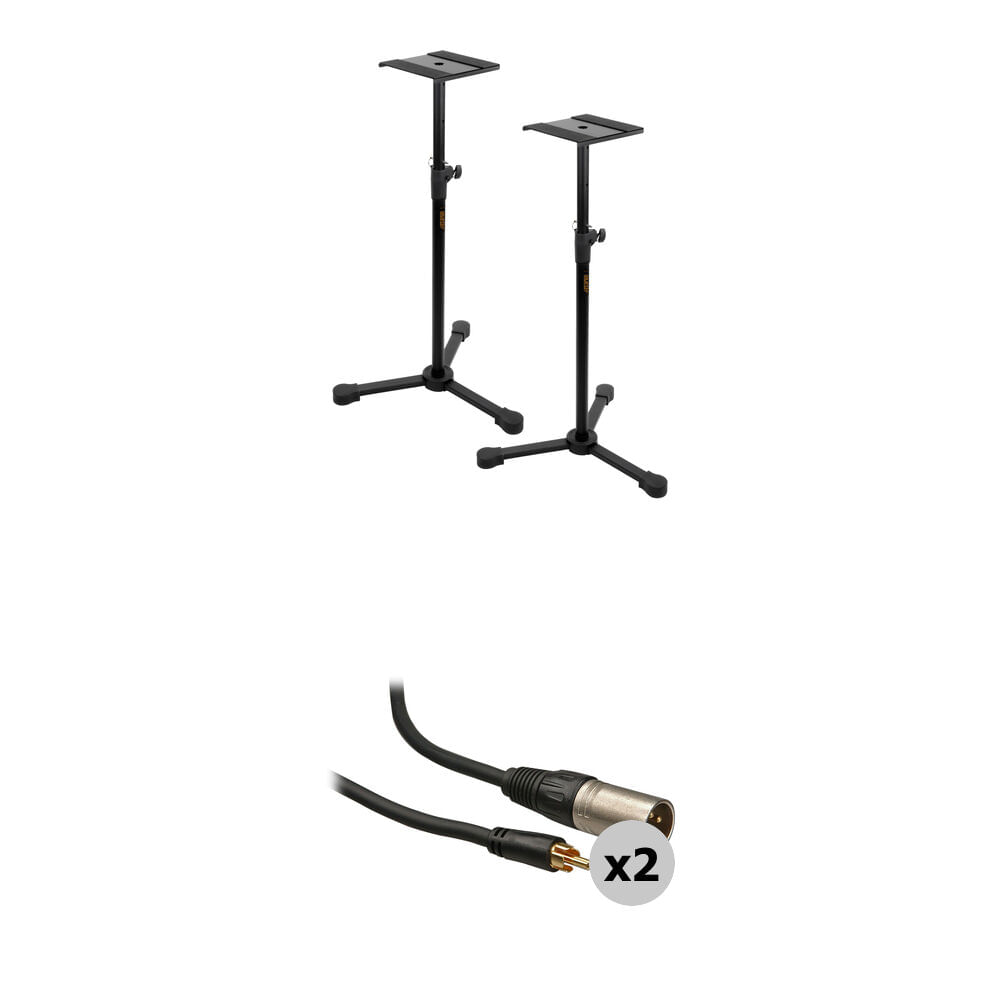 Soporte de Monitor de Estudio B&H Photo Video con Cables XLR a RCA - Ideal para Espacios Pequeños, S 846656-REG Soporte de Monitor de Estudio B&H Photo Video con Cables XLR a RCA - Ideal para Espacios Pequeños, S 846656-REG