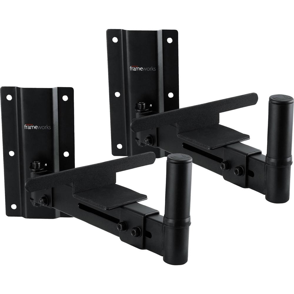 Soportes de Pared para Altavoces Gator Frameworks (Par) - Capacidad de 100 lb por Soporte, Ajustabil 924324-REG Soportes de Pared para Altavoces Gator Frameworks (Par) - Capacidad de 100 lb por Soporte, Ajustabil 924324-REG