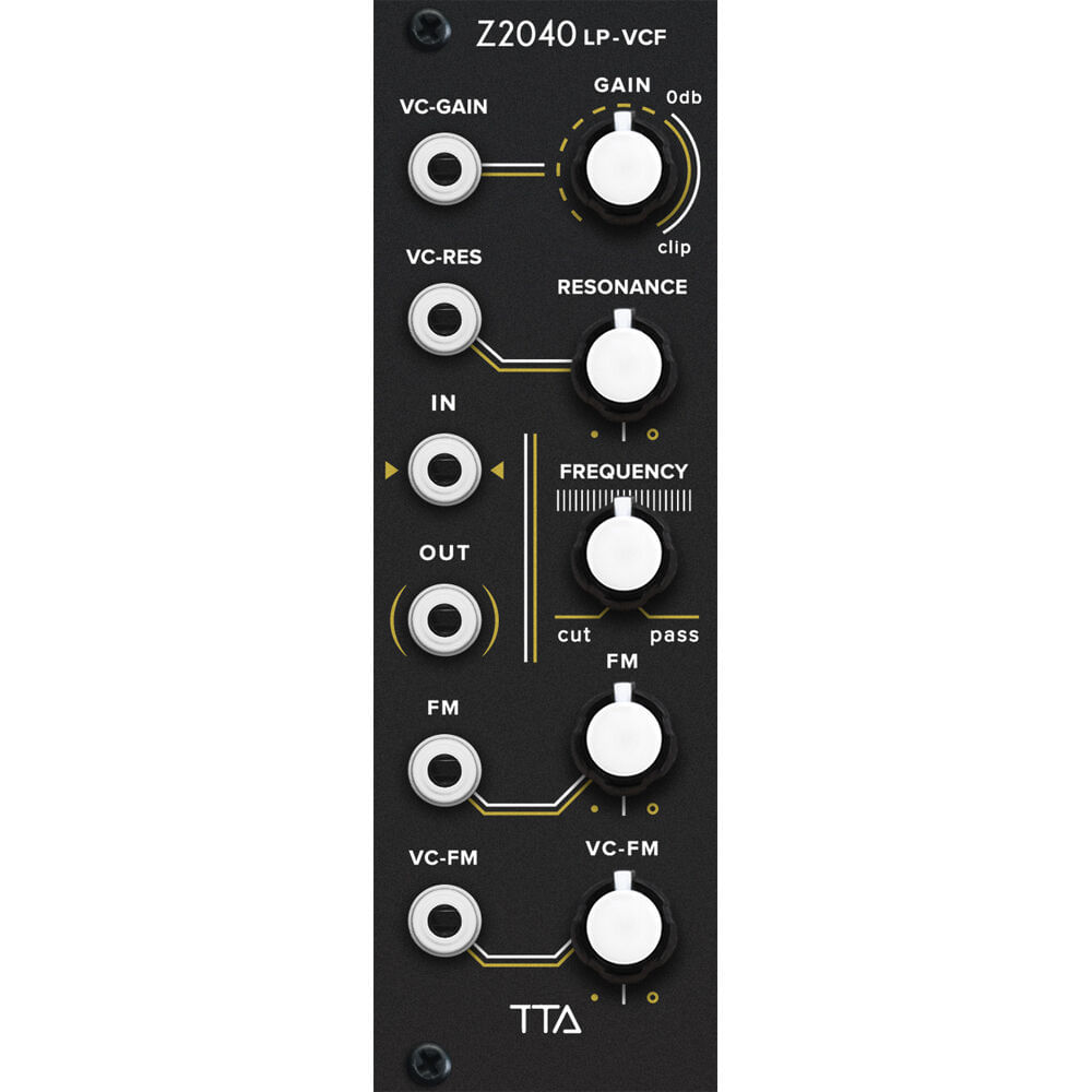 Filtro Pasa-Bajos TipTop Audio Z2040 24 dB para Eurorack (8 HP, Negro) - Inspirado en Prophet 5, EMU 1786874-REG Filtro Pasa-Bajos TipTop Audio Z2040 24 dB para Eurorack (8 HP, Negro) - Inspirado en Prophet 5, EMU 1786874-REG