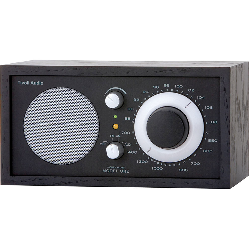 Radio de Mesa Tivoli Model One AM/FM (Madera Negra y Plata Negra) - Con Salida Auxiliar, Salida de G 391609-REG Radio de Mesa Tivoli Model One AM/FM (Madera Negra y Plata Negra) - Con Salida Auxiliar, Salida de G 391609-REG