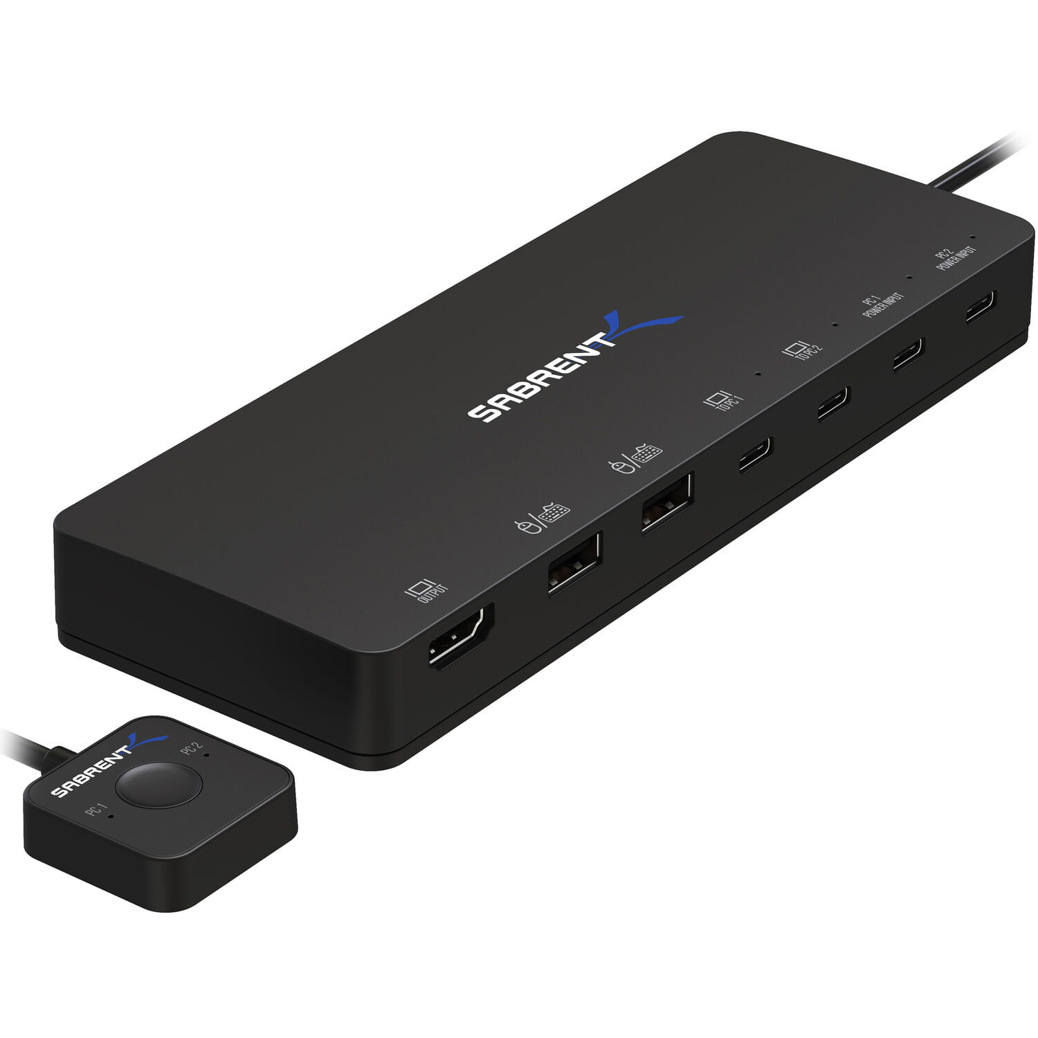 Kvm Switch Sabrent de 2 Puertos Usb Type C