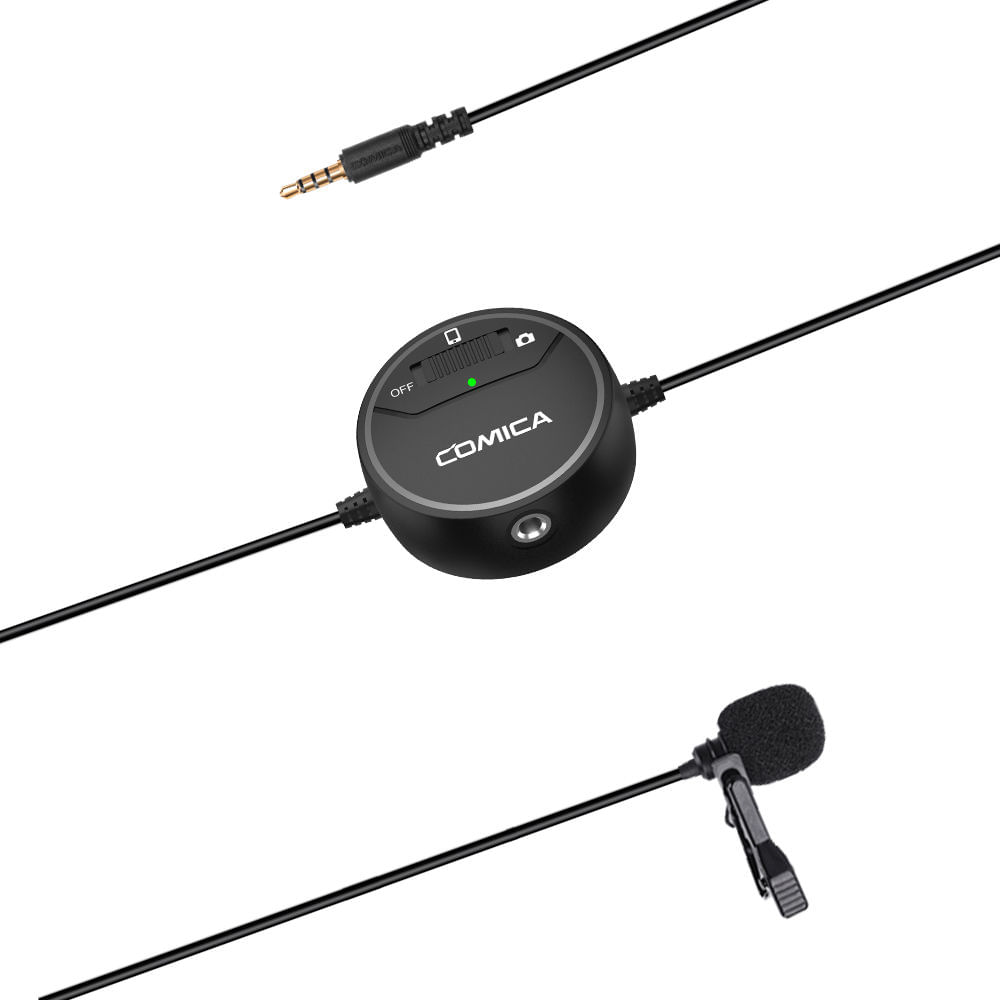 Micrófono Lavalier Omnidireccional Comica Audio SIG.LAV V03 con Monitoreo en Tiempo Real para DSLR y 1552632-REG Micrófono Lavalier Omnidireccional Comica Audio SIG.LAV V03 con Monitoreo en Tiempo Real para DSLR y 1552632-REG