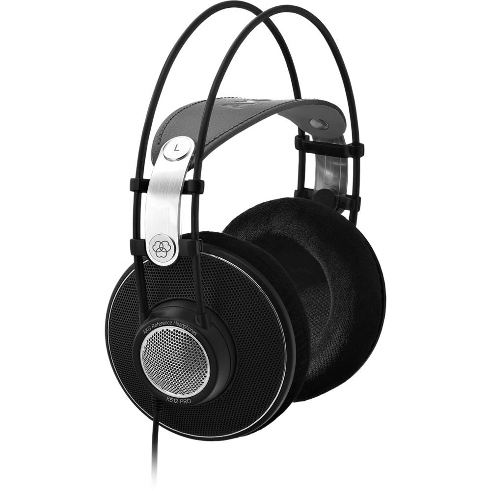 Auriculares de Estudio AKG K612 PRO Over-Ear con Diseño Abierto, Almohadillas de Velour y Diadema de