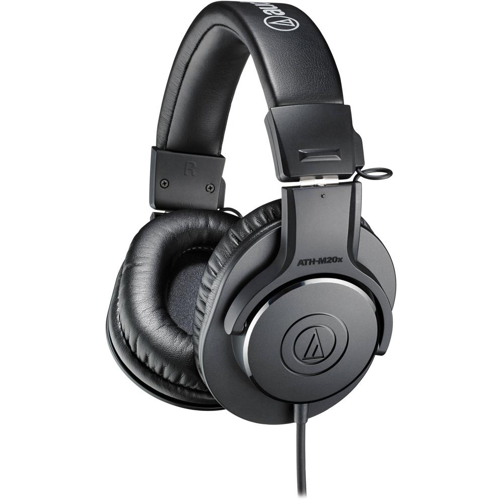 Auriculares de Monitor Cerrados Audio-Technica ATH-M20x (Negro) - Para Grabación y Mezcla en Casa, C