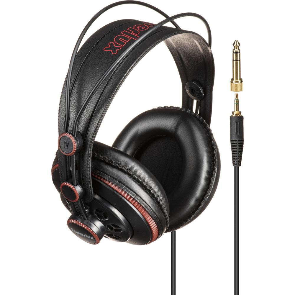 Auriculares de Estudio Superlux HD-681 Profesionales Semi-Abiertos con Controladores Neodimio de 50m