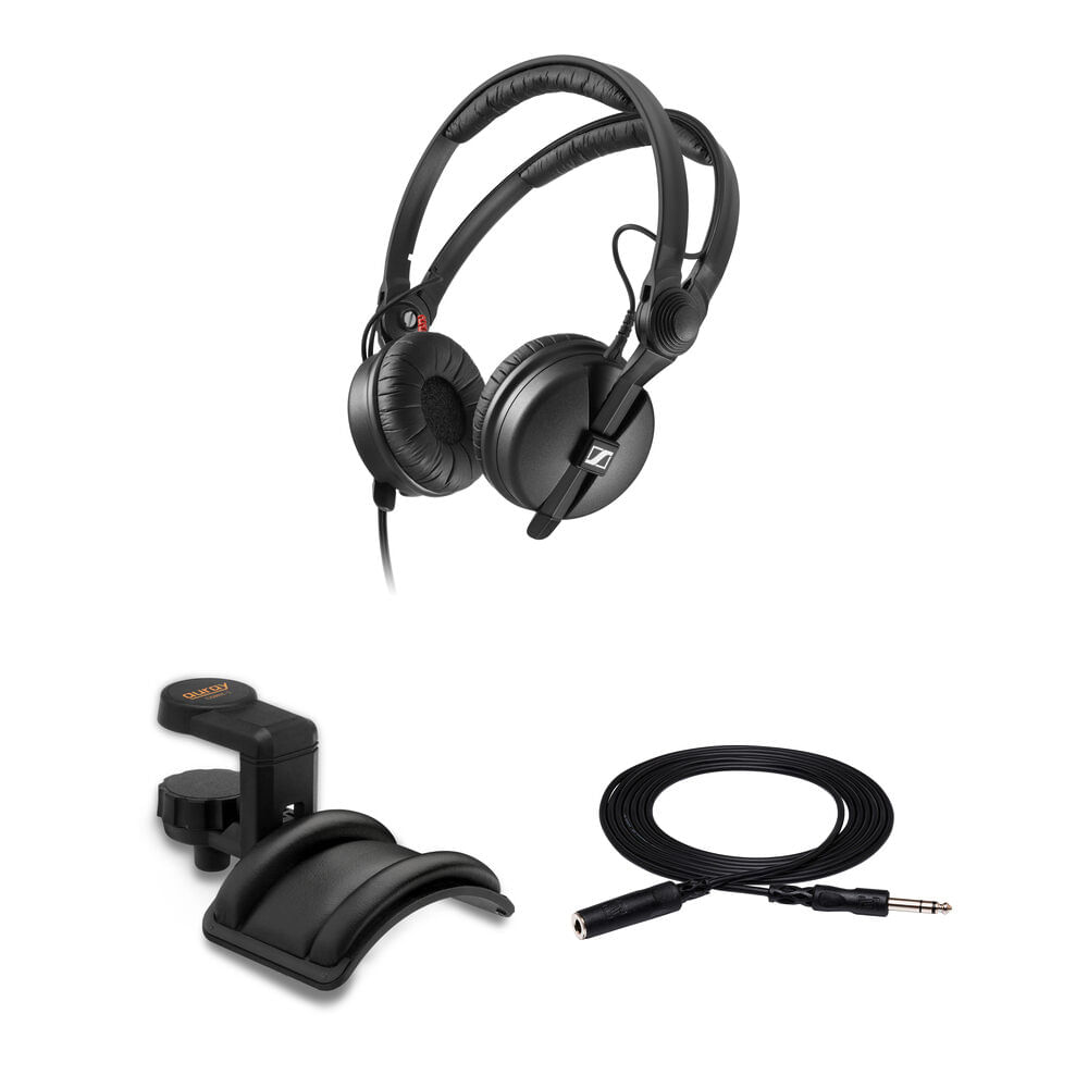 Auriculares Profesionales Sennheiser HD 25 para Estudio y DJ con Soporte y Cable de Extensión - Dise