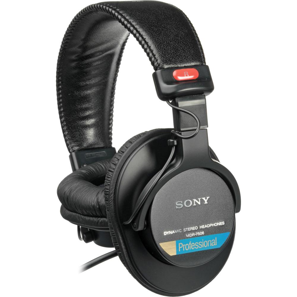 Auriculares Sony MDR-7506 con Drivers de Neodimio de 40mm, Diseño Cerrado, Copas Giratorias, Cable d