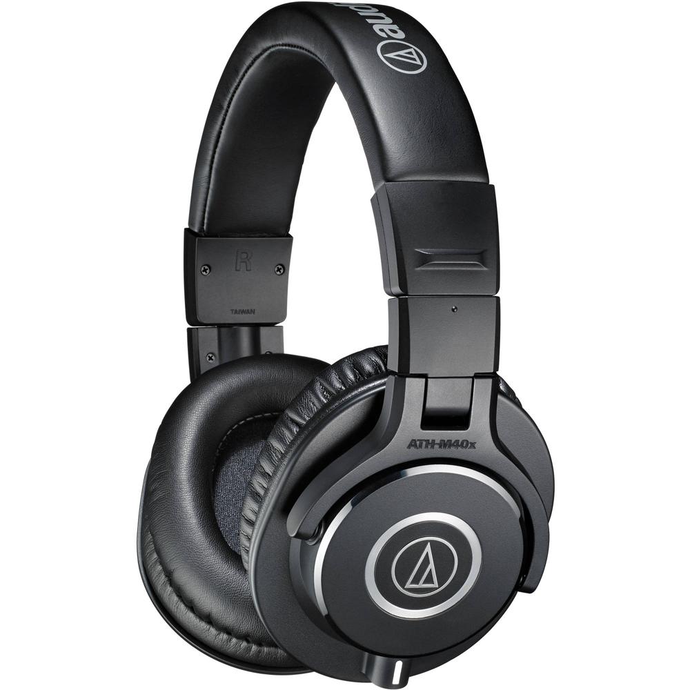 Auriculares Monitor Cerrados Audio-Technica ATH-M40x (Negro) - Para Estudio, Mezcla y DJ, Drivers Di