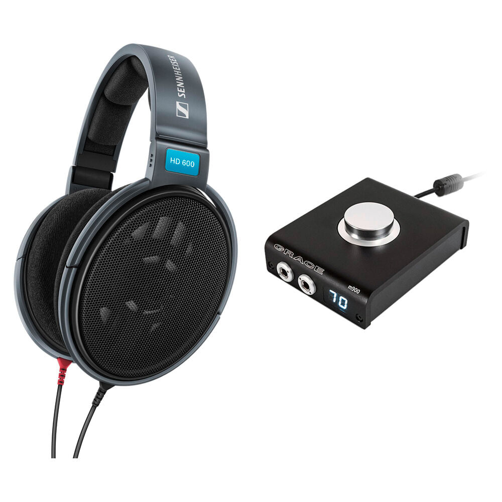 Auriculares Sennheiser HD 600 con Amplificador Grace Design M900: Diseño Circumaural Audiophile, Res