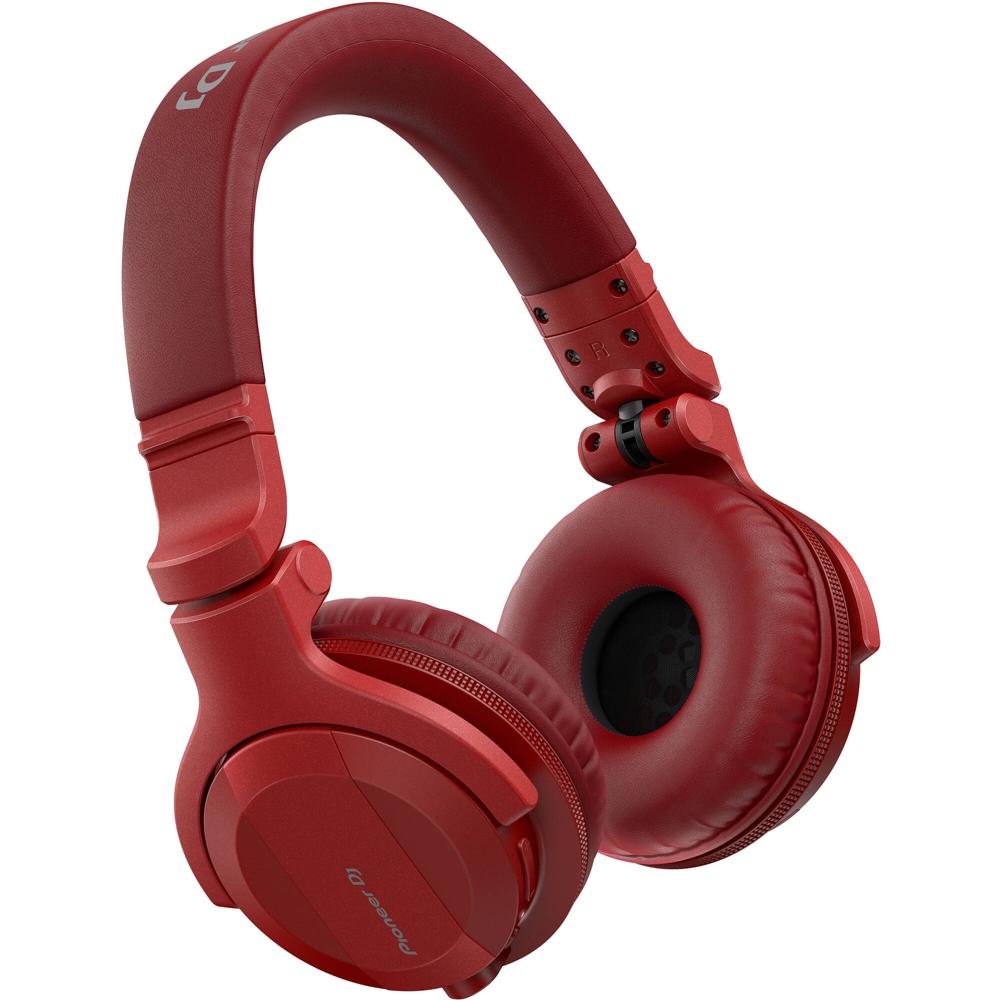Auriculares Pioneer DJ HDJ-CUE1 Bluetooth (Rojo Mate) - 30 Horas de Reproducción, Control de Earcup,