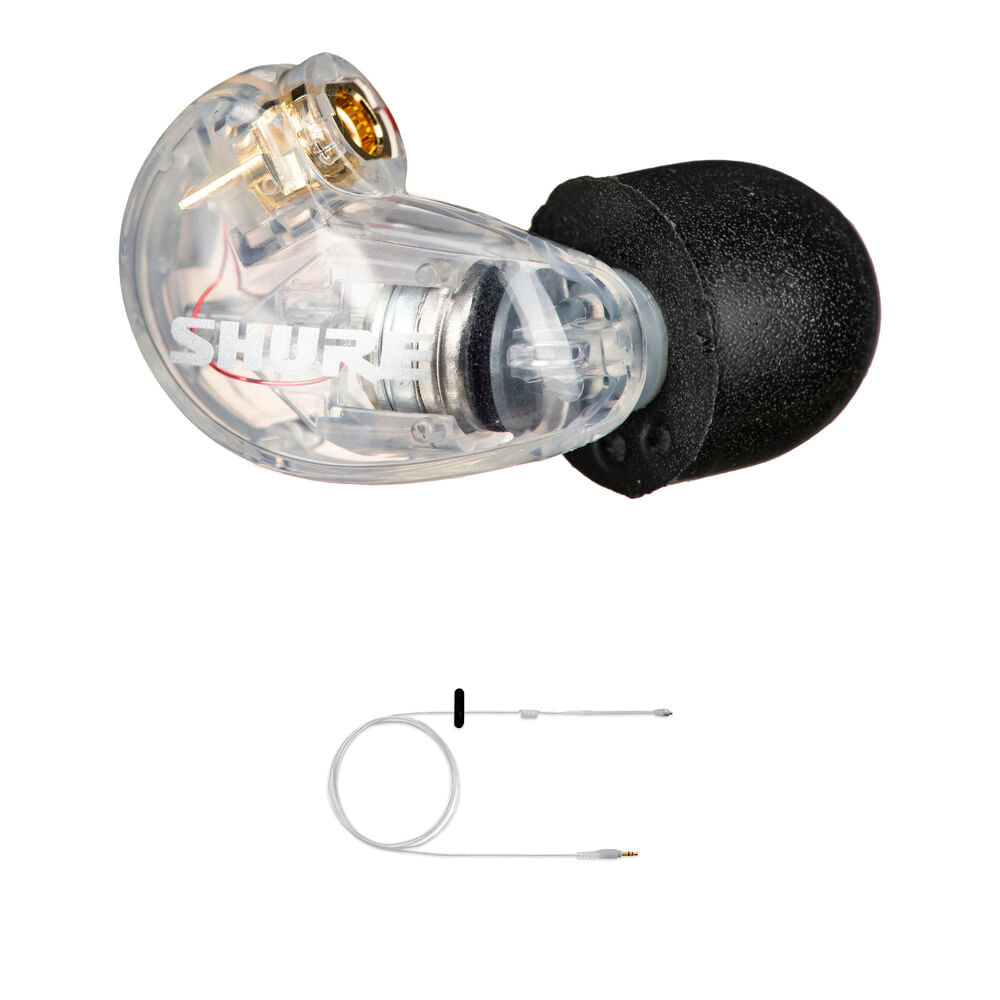 Kit de Auriculares Shure SE215-CL para Monitoreo In-Ear de Seguridad - Lado Derecho con Cable IFB En