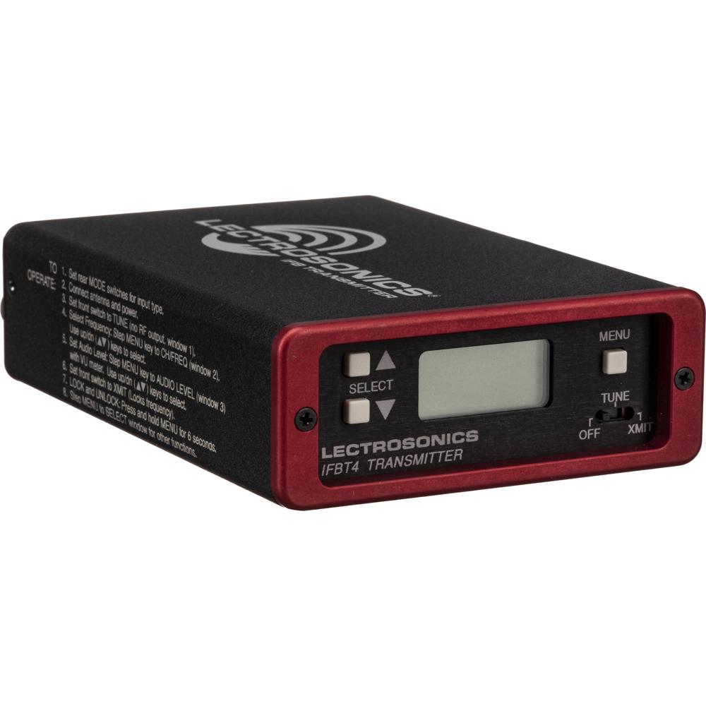 Transmisor IFB Lectrosonics IFBT4-VHF: Tecnología Inalámbrica Híbrida Digital, Control Microprocesad