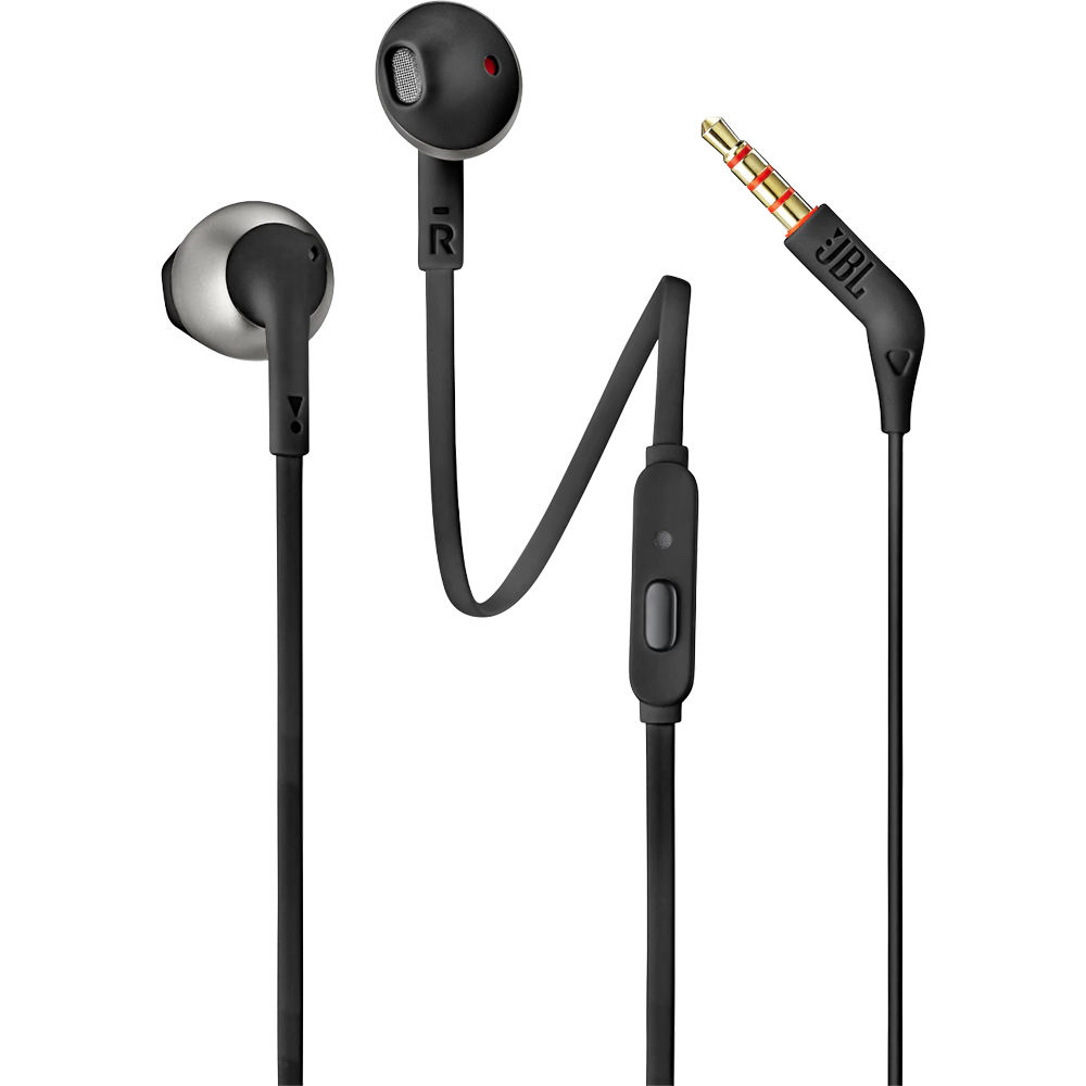 Auriculares JBL T205 In-Ear (Negro) con Sonido JBL Pure Bass, Control Remoto y Micrófono, Cable Plan 1395070-REG Auriculares JBL T205 In-Ear (Negro) con Sonido JBL Pure Bass, Control Remoto y Micrófono, Cable Plan 1395070-REG