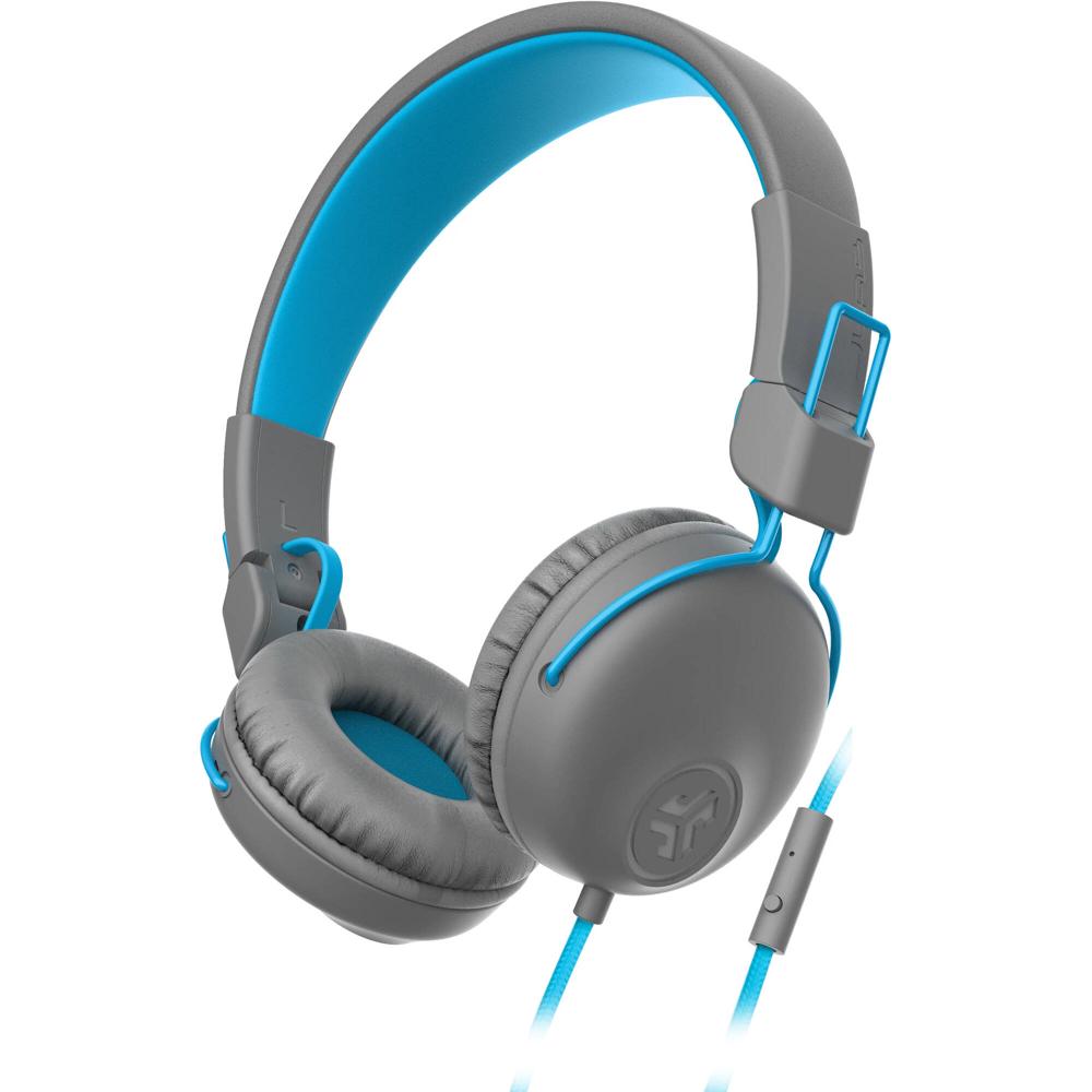 Auriculares JLab Studio con Cable On-Ear (Gris y Azul) - Sonido C3, Drivers Neodimio de 40mm, Diseño 1757215-REG Auriculares JLab Studio con Cable On-Ear (Gris y Azul) - Sonido C3, Drivers Neodimio de 40mm, Diseño 1757215-REG
