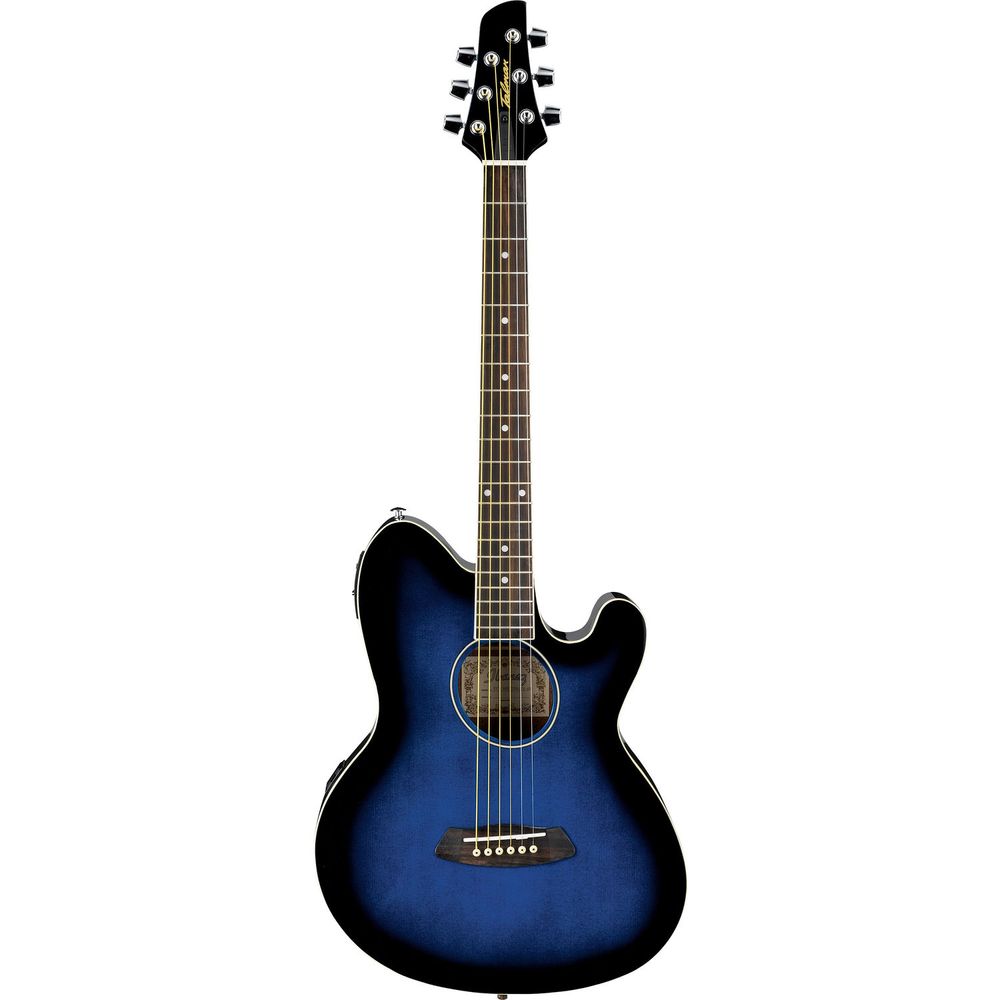 Guitarra Acústica Eléctrica Ibanez Tcy10E de La Serie Talman Transparent Blue Sunburst 1161396-REG Guitarra Acústica Eléctrica Ibanez Tcy10E de La Serie Talman Transparent Blue Sunburst 1161396-REG