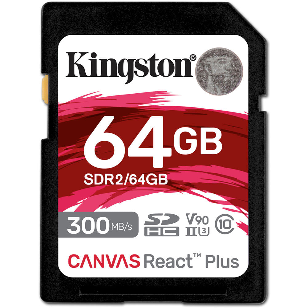 Tarjeta de Memoria Kingston Canvas React Plus Uhs Ii Sdxc de 64Gb 1701745-REG Tarjeta de Memoria Kingston Canvas React Plus Uhs Ii Sdxc de 64Gb 1701745-REG
