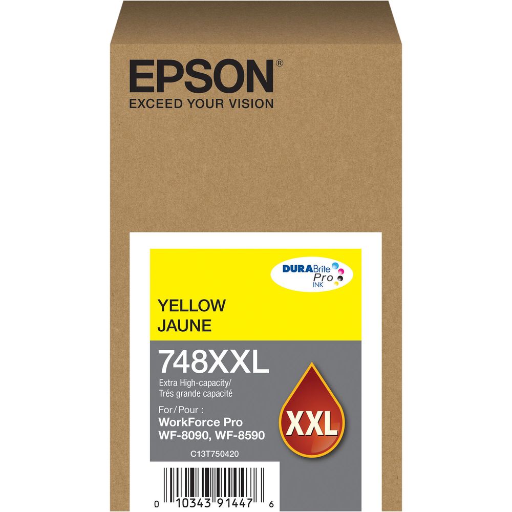 Cartucho de Tinta Amarilla Epson Durabrite Pro 748Xxl de Alta Capacidad Extra 1752793-REG Cartucho de Tinta Amarilla Epson Durabrite Pro 748Xxl de Alta Capacidad Extra 1752793-REG