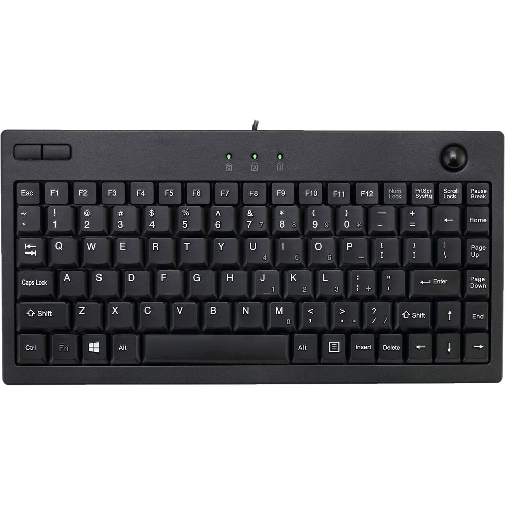 Teclado Adesso Mini Trackball Negro 637978-REG Teclado Adesso Mini Trackball Negro 637978-REG
