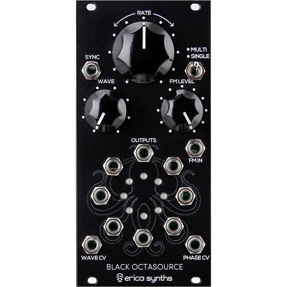 Módulo Eurorack Erica Synths Black Octasource (12 HP) - LFO Avanzado con 8 Salidas CV y Funciones de 1763356-REG Módulo Eurorack Erica Synths Black Octasource (12 HP) - LFO Avanzado con 8 Salidas CV y Funciones de 1763356-REG