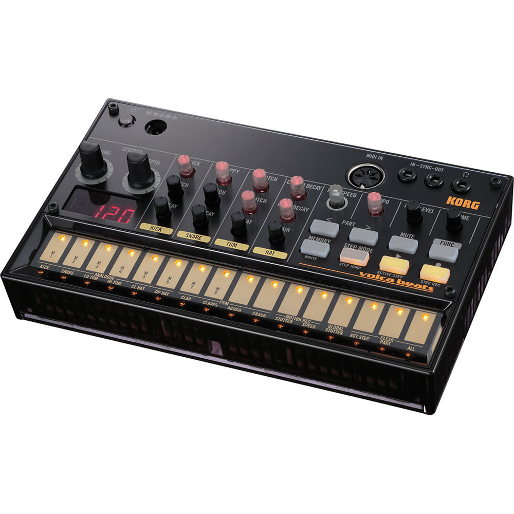 Korg Volca Beats: Máquina de Ritmo Analógica con Sonidos de Batería Real y Secuenciador de 16 Pasos 966898-REG Korg Volca Beats: Máquina de Ritmo Analógica con Sonidos de Batería Real y Secuenciador de 16 Pasos 966898-REG