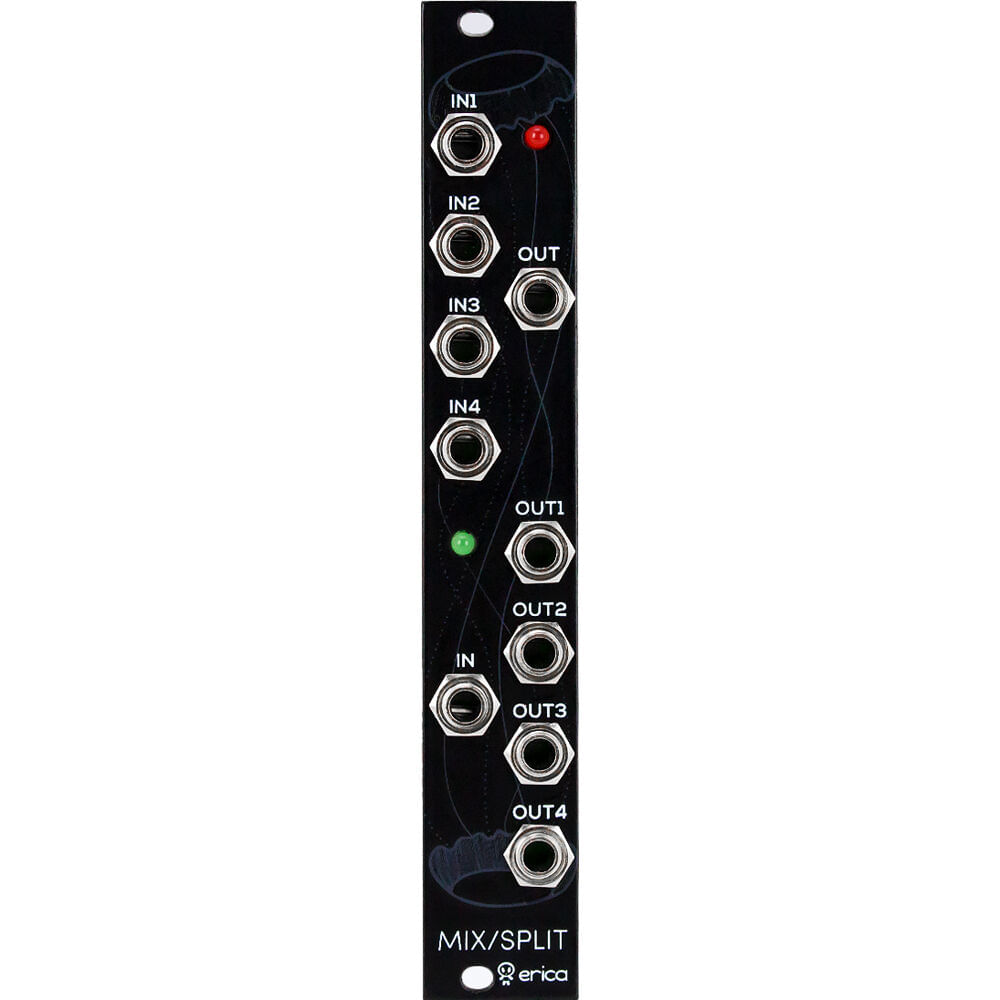 Módulo Eurorack Erica Synths Black Mixer/Splitter V2 (4 HP) - Mezclador 4 a 1, Divisor 1 a 4, Altern 1763350-REG Módulo Eurorack Erica Synths Black Mixer/Splitter V2 (4 HP) - Mezclador 4 a 1, Divisor 1 a 4, Altern 1763350-REG