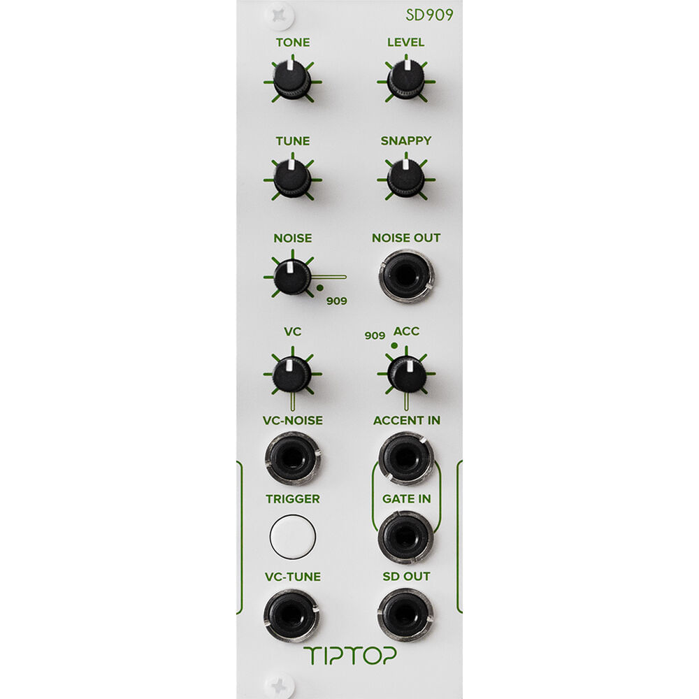 Módulo Eurorack TipTop Audio SD909 Snare Drum (4 HP) - Circuito Analógico TR-909, Entradas de Gatill 1786843-REG Módulo Eurorack TipTop Audio SD909 Snare Drum (4 HP) - Circuito Analógico TR-909, Entradas de Gatill 1786843-REG
