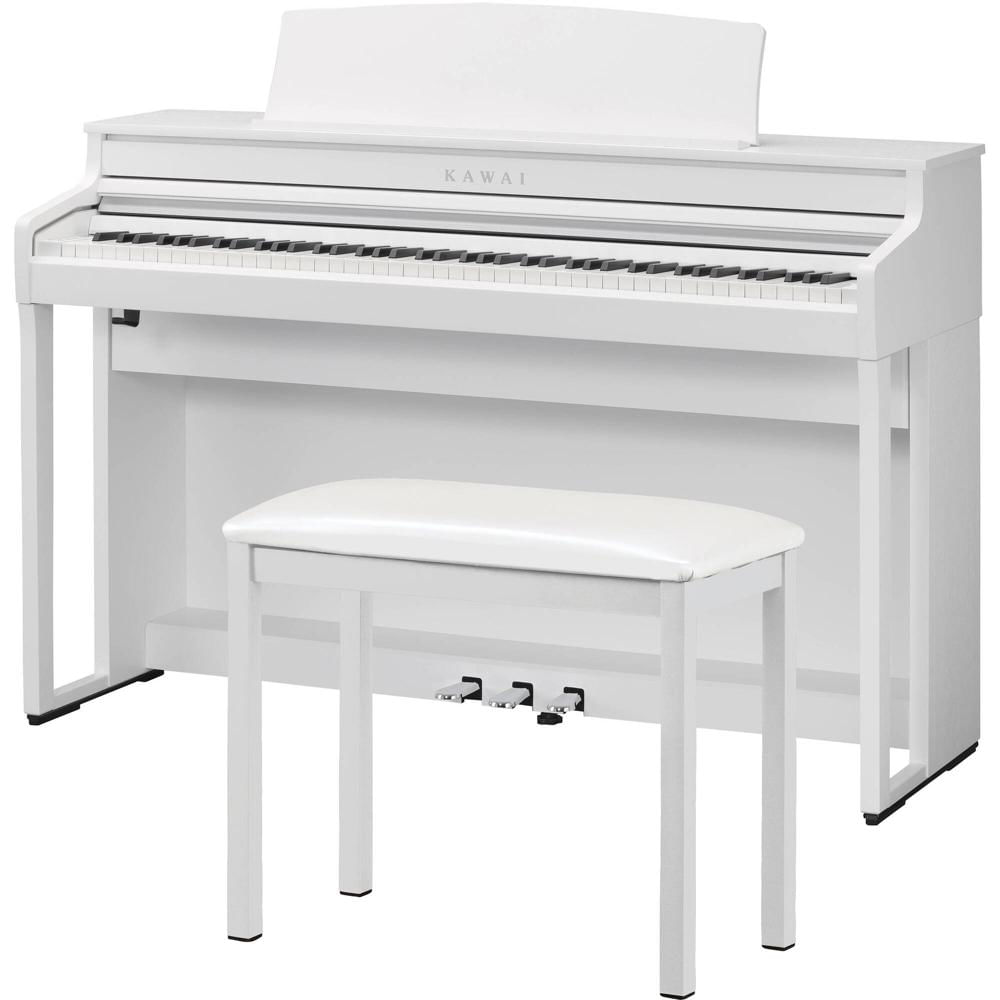 Piano Digital Kawai CA401 con Banco a Juego (Blanco Satinado) - Ideal para Principiantes e Intermedi 1762664-REG Piano Digital Kawai CA401 con Banco a Juego (Blanco Satinado) - Ideal para Principiantes e Intermedi 1762664-REG