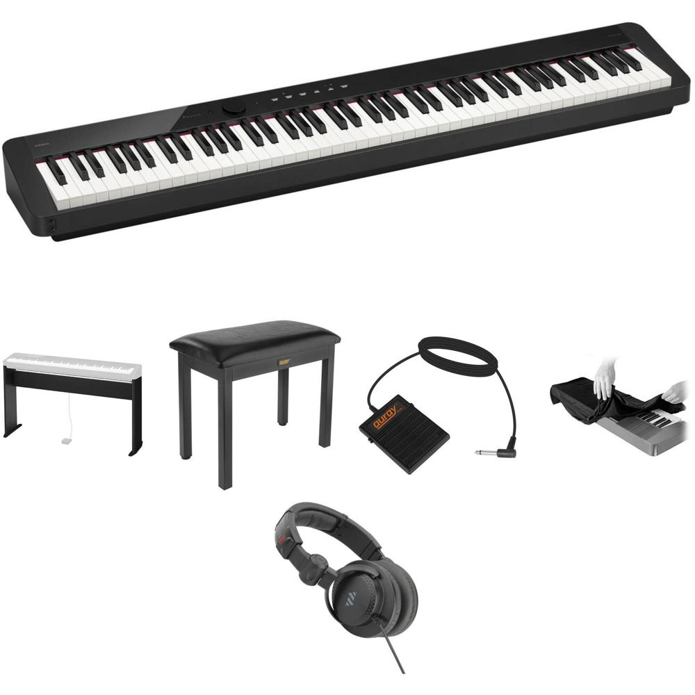 Piano Digital Casio Privia PX-S1100 de 88 Teclas con Soporte, Banco, Auriculares, Pedal (Negro) - Id 1662836-REG Piano Digital Casio Privia PX-S1100 de 88 Teclas con Soporte, Banco, Auriculares, Pedal (Negro) - Id 1662836-REG