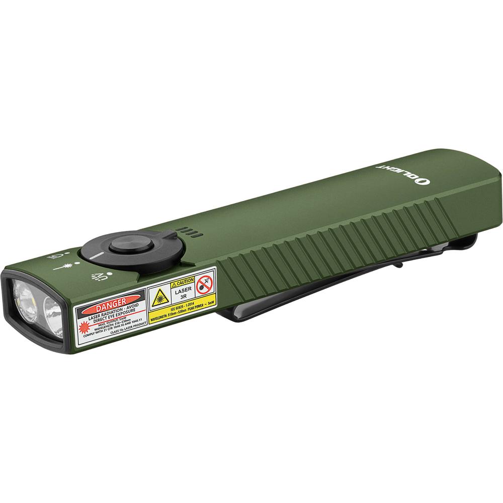 Olight Arkfeld Pro Linterna Clase 3R con Luz LED, UV y Láser (Verde OD) - 1300 Lúmenes, 11 Días de A 1799618-REG Olight Arkfeld Pro Linterna Clase 3R con Luz LED, UV y Láser (Verde OD) - 1300 Lúmenes, 11 Días de A 1799618-REG