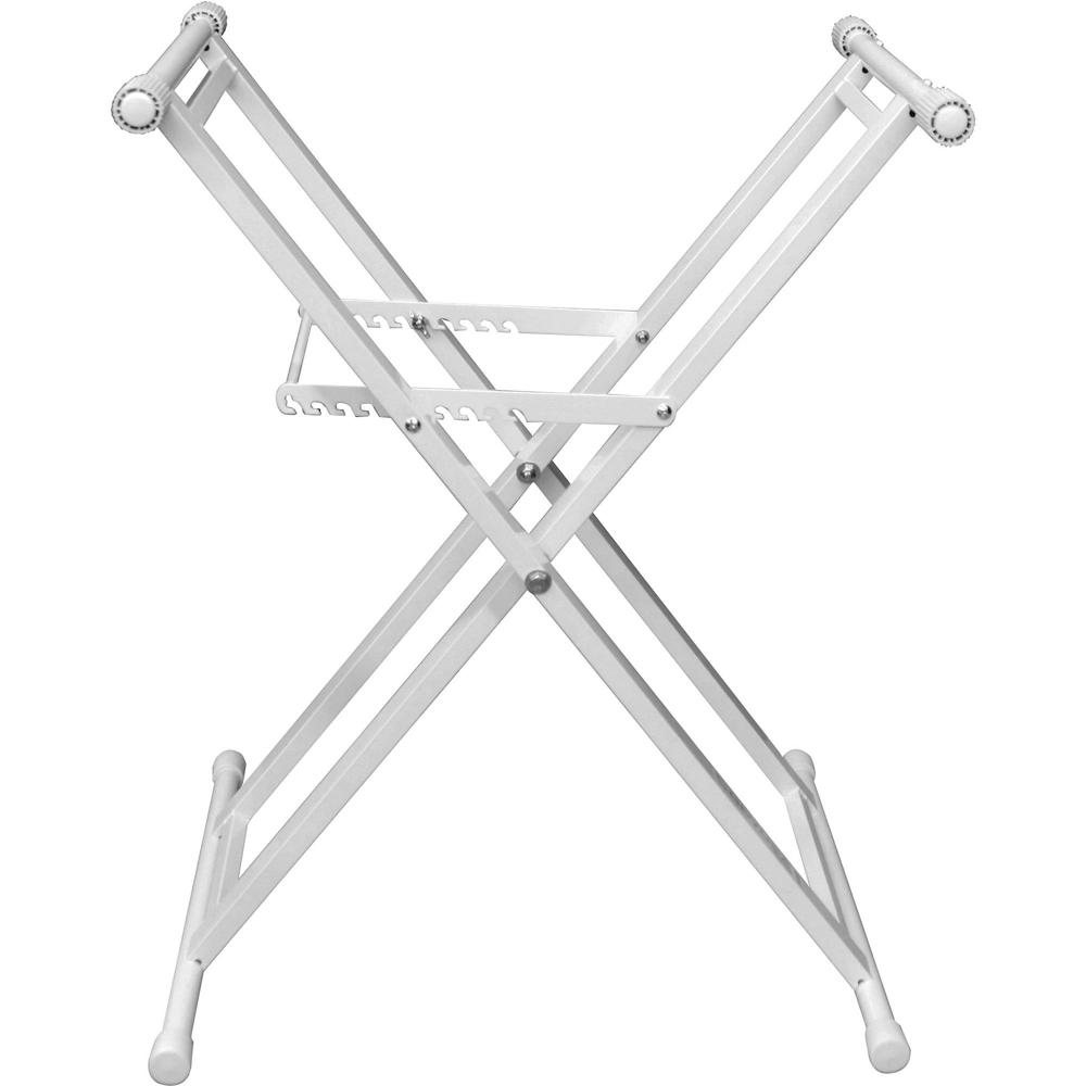 Soporte Odyssey Heavy-Duty X para Coffins de DJ (Blanco) - Ajuste de Diez Vías, Base Extra Profunda, 1225152-REG Soporte Odyssey Heavy-Duty X para Coffins de DJ (Blanco) - Ajuste de Diez Vías, Base Extra Profunda, 1225152-REG