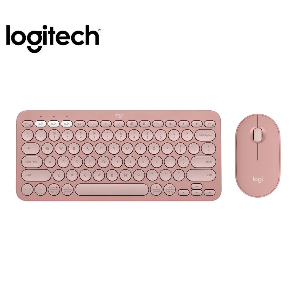 Kit Teclado Y Mouse Logitech Pebble 2 K380s Mouse M350s BT Wirelless Rosado Kit Teclado Y Mouse Logitech Pebble 2 K380s Mouse M350s BT Wirelless Rosado