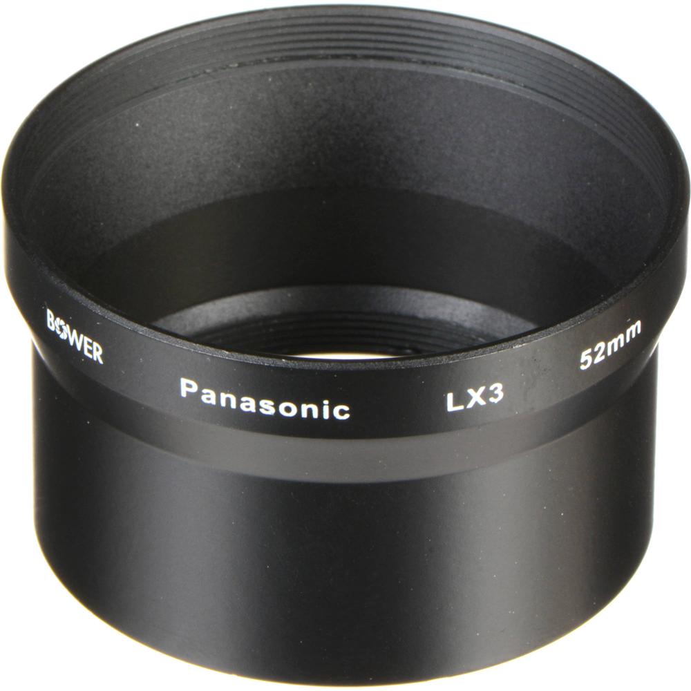 Adaptador Bower Panasonic LX-3 con Rosca Frontal de 52mm para Lentes Auxiliares 811247-REG Adaptador Bower Panasonic LX-3 con Rosca Frontal de 52mm para Lentes Auxiliares 811247-REG