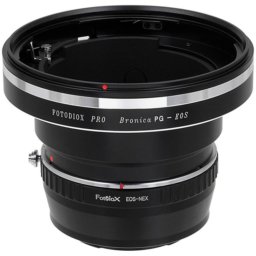 Adaptador de Montura FotodioX Pro para Lente Bronica GS-1/PG a Cámara Sony E - Soporta Enfoque Infin 1412996-REG Adaptador de Montura FotodioX Pro para Lente Bronica GS-1/PG a Cámara Sony E - Soporta Enfoque Infin 1412996-REG