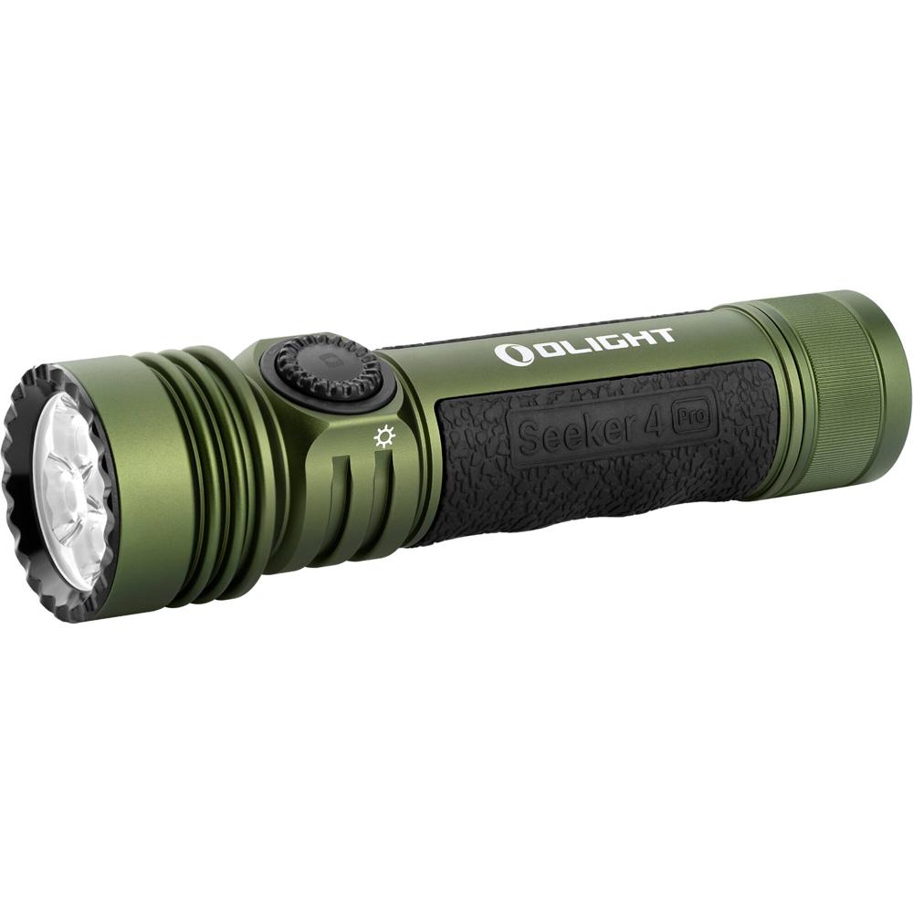 Linterna LED Recargable Olight Seeker 4 Pro (LED Blanco Frío, Verde OD) - 4600 Lúmenes, Ideal para P 1820624-REG Linterna LED Recargable Olight Seeker 4 Pro (LED Blanco Frío, Verde OD) - 4600 Lúmenes, Ideal para P 1820624-REG