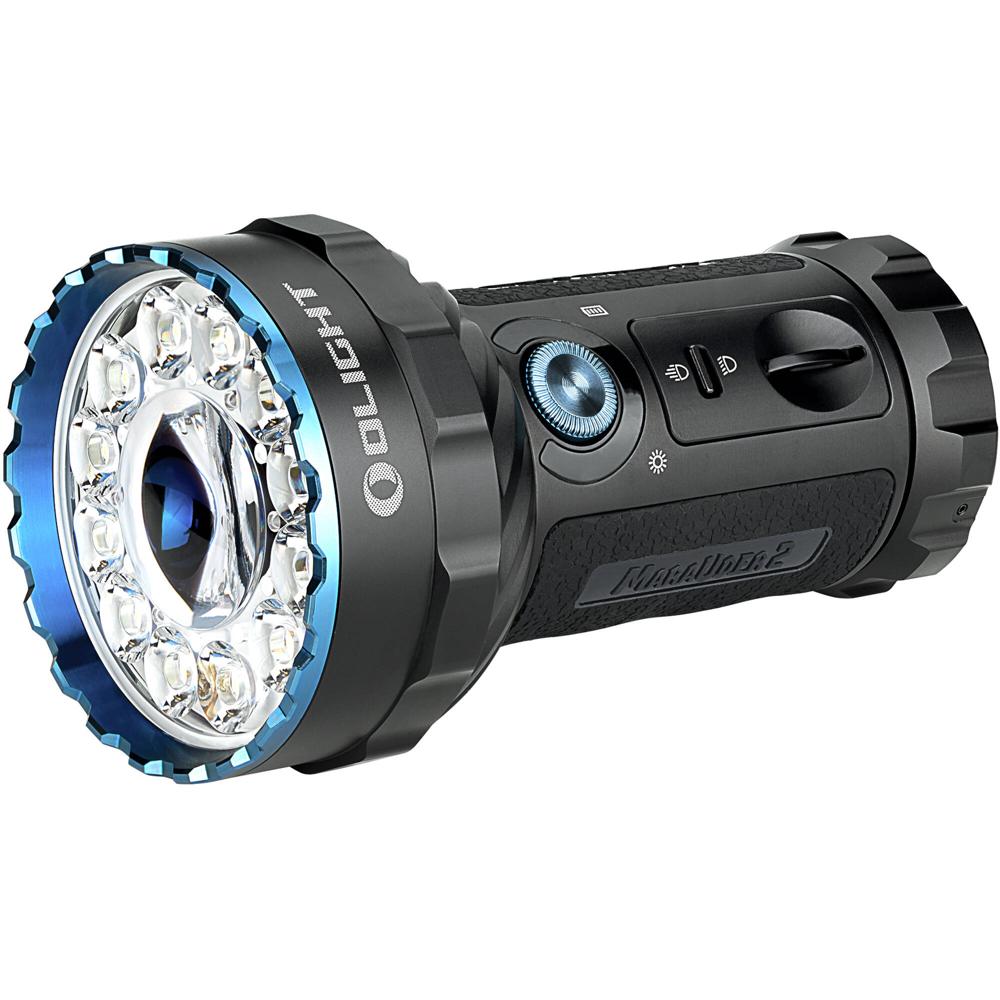 Linterna LED Recargable Olight Marauder 2 (Negra) - 14,000 Lúmenes, Haz de Inundación y Spot, USB-C, 1671490-REG Linterna LED Recargable Olight Marauder 2 (Negra) - 14,000 Lúmenes, Haz de Inundación y Spot, USB-C, 1671490-REG