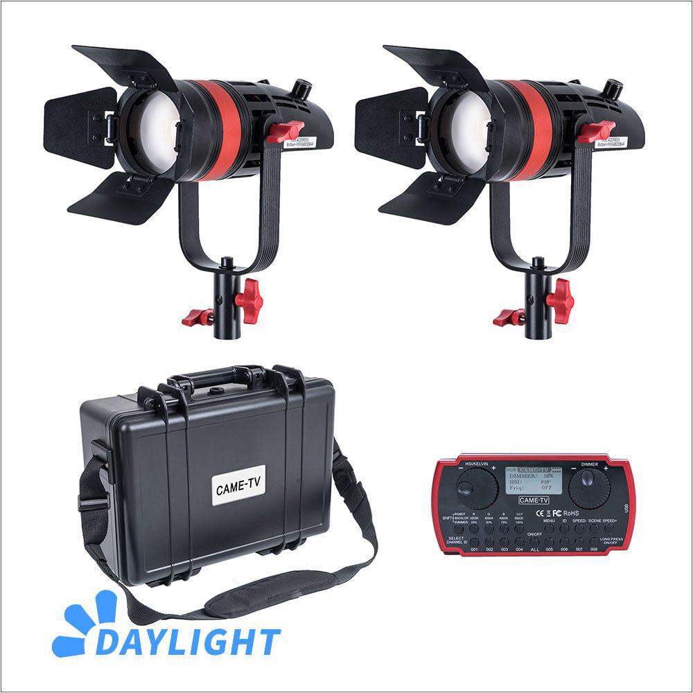 Kit de 2 Luces Came Tv Q 55W Boltzen 55W Mark Ii High Output Daylight Fresnel