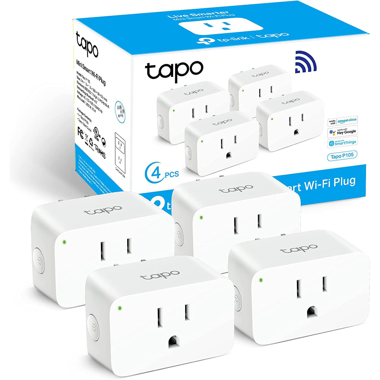 Tp Link Tapo P105 Mini Smart Wi Fi Plug Paquete de 4