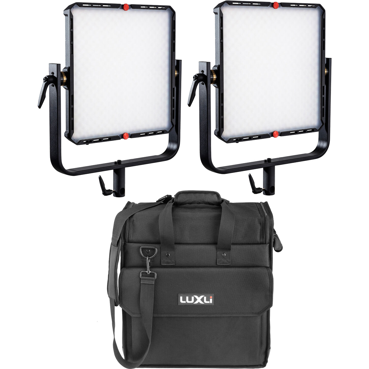 Panel de Luz Led Luxli Timpani² 1X1 Rgb Kit de 2 Luces con Estuche de Viaje