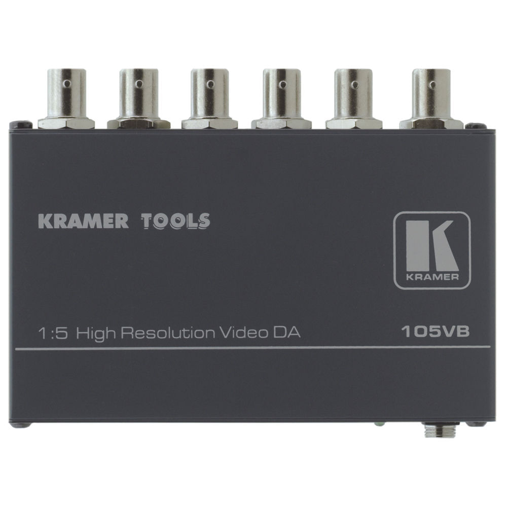 Amplificador de Distribución de Video Compuesto Kramer 1:5 - 1 Entrada / 5 Salidas, Control de Nivel 783253-REG Amplificador de Distribución de Video Compuesto Kramer 1:5 - 1 Entrada / 5 Salidas, Control de Nivel 783253-REG