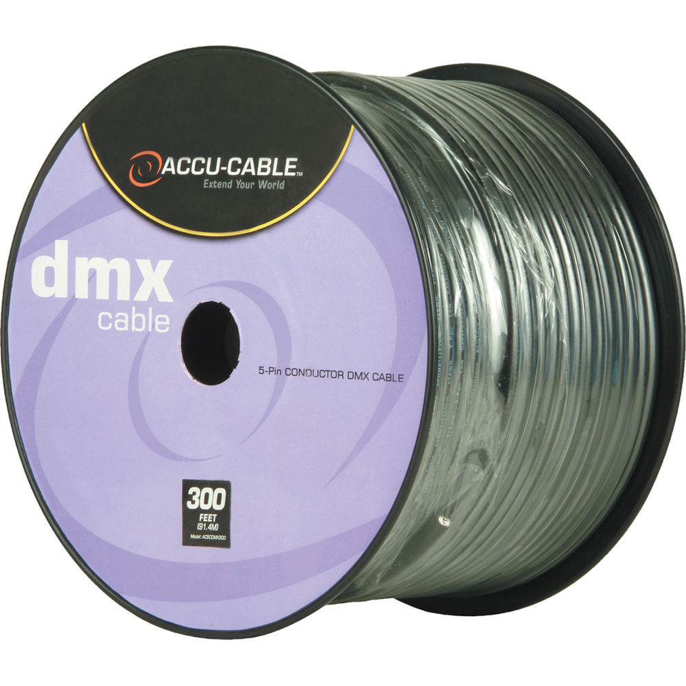 American DJ Accu-Cable Bobina de Cable DMX de 5 Pines (300') - Para Fabricación de Cables DMX512 Per 997746-REG American DJ Accu-Cable Bobina de Cable DMX de 5 Pines (300') - Para Fabricación de Cables DMX512 Per 997746-REG