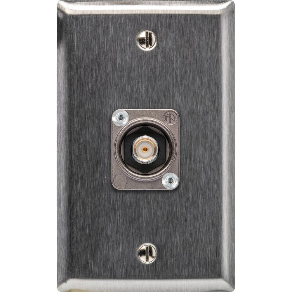 Placa de Pared Recesada My Custom Shop 12G-SDI BNC Femenina (Acero Inoxidable) - Diseño de Un Solo G 1671236-REG Placa de Pared Recesada My Custom Shop 12G-SDI BNC Femenina (Acero Inoxidable) - Diseño de Un Solo G 1671236-REG