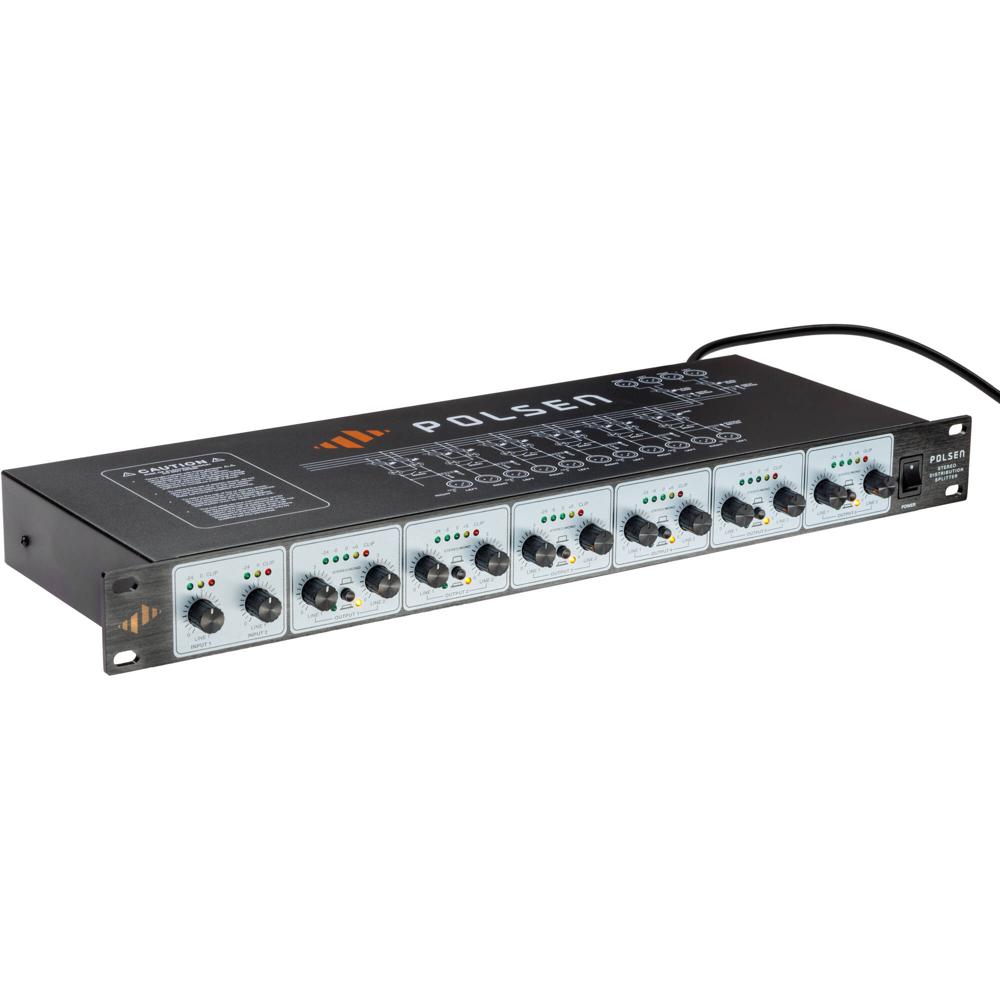 Polsen SP-260 Rackmount 2x6 Splitter de Distribución Estéreo para Retail, Restaurantes, Oficinas y H 1727688-REG Polsen SP-260 Rackmount 2x6 Splitter de Distribución Estéreo para Retail, Restaurantes, Oficinas y H 1727688-REG