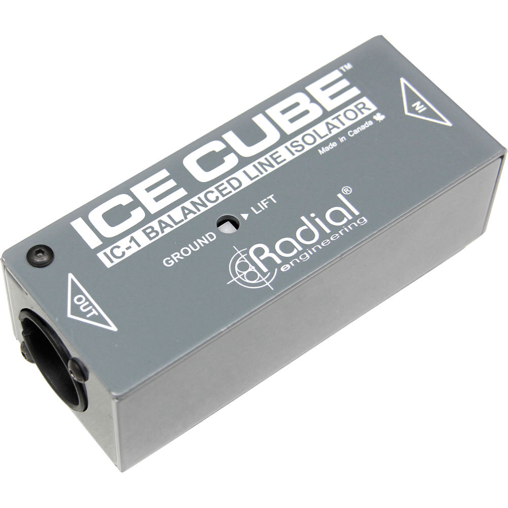 Radial Engineering IceCube IC-1: Aislador de Línea Balanceado y Eliminador de Zumbido con Conectores 1117051-REG Radial Engineering IceCube IC-1: Aislador de Línea Balanceado y Eliminador de Zumbido con Conectores 1117051-REG