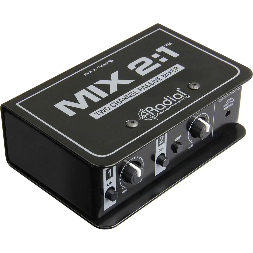 Radial Engineering MIX 2:1 - Combinador y Mezclador de Audio de 2 Canales con Entradas XLR y TRS, Sa 1334817-REG Radial Engineering MIX 2:1 - Combinador y Mezclador de Audio de 2 Canales con Entradas XLR y TRS, Sa 1334817-REG